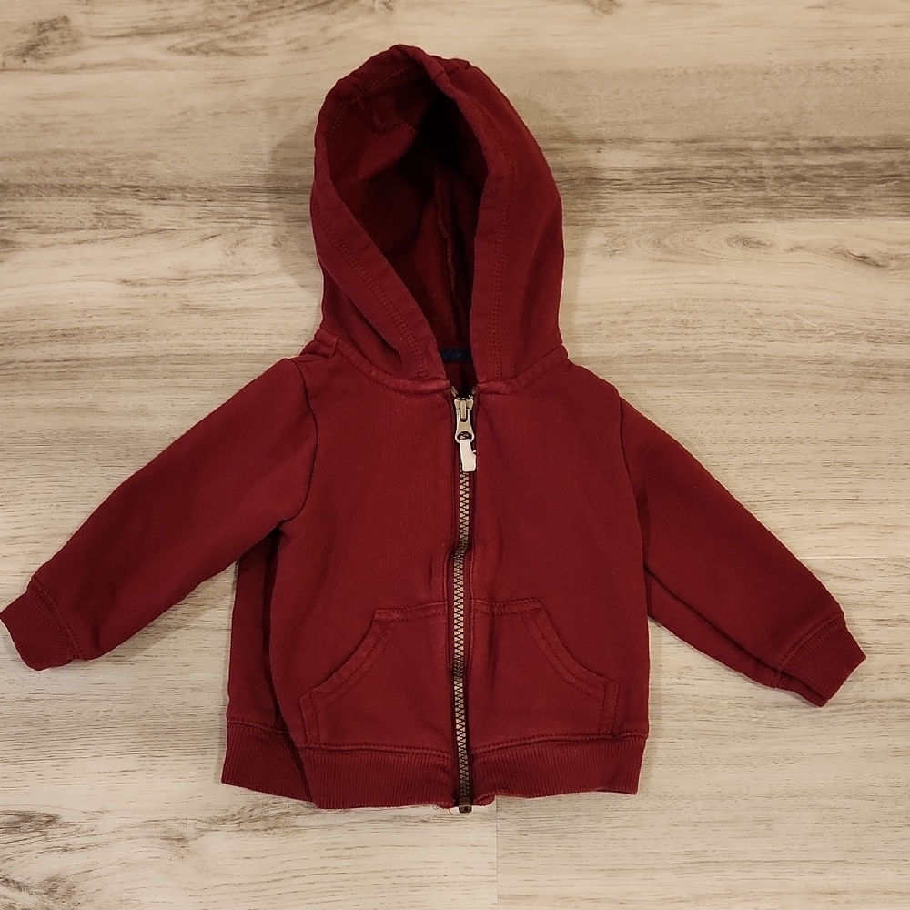 Carter's Red Zip-Up Hooded Jacket 18 Months
